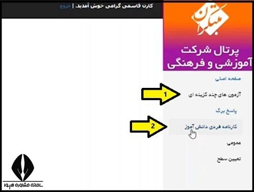 دانلود کارنامه آزمون مبتکران